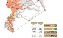 خريطة السيطرة والنفوذ حتى 15كانون الأول 2015