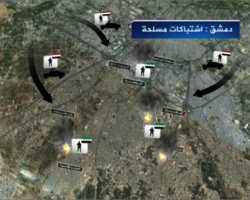 أعنف قتال في دمشق ومظاهرات مسائية 