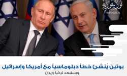 بوتين يُنشئ خطاً دبلوماسياً مع أمريكا وإسرائيل ويستبعد تركيا وإيران